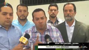 Franklin Duarte: Responsabilizo a Freddy Bernal de lo que le pueda ocurrir a familiares de Tarazona