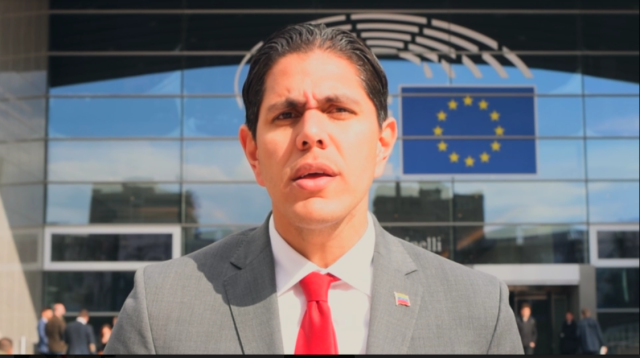 El portavoz internacional de Voluntad Popular agradeció además a la UE por reiterar la solicitud de libertad para los presos políticos venezolanos. Foto prensa