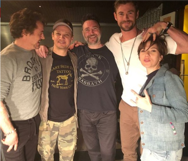 Robert Downey Jr, Jeremy Renner, , Scarlett Johansson 