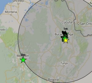 Sismo de magnitud 5,5 sacude Colombia sin dejar daños o víctimas