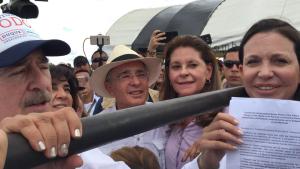 María Corina se reunió con Pastrana y Uribe en la frontera (fotos y Declaración Conjunta)