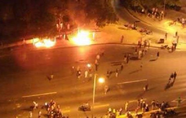 Protesta en Carabobo // FOTO @RCTVenlinea