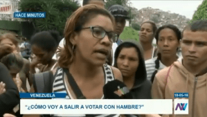 Manifestante en Terrazas del Ávila: ¿Cómo salgo a votar el domingo con hambre? #18May (Videos)