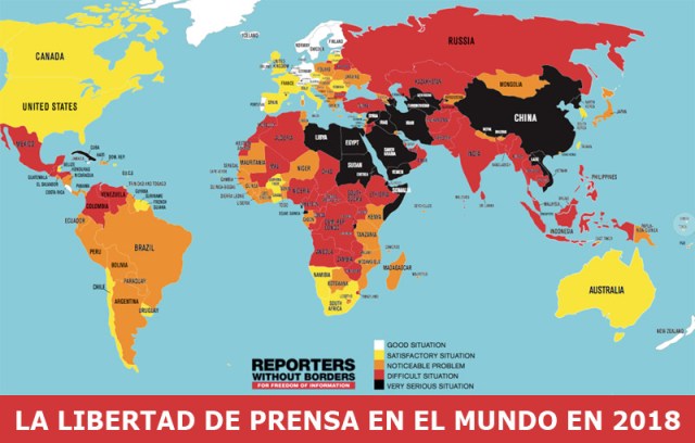 mapa libertad de prensa
