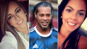 Ronaldinho y sus dos novias: el insólito casamiento del astro brasileño