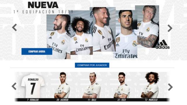 Cristiano Ronaldo no se hizo la foto grupal con el equipo para promocionar la nueva camiseta madridista | Foto: Cortesía Diario AS