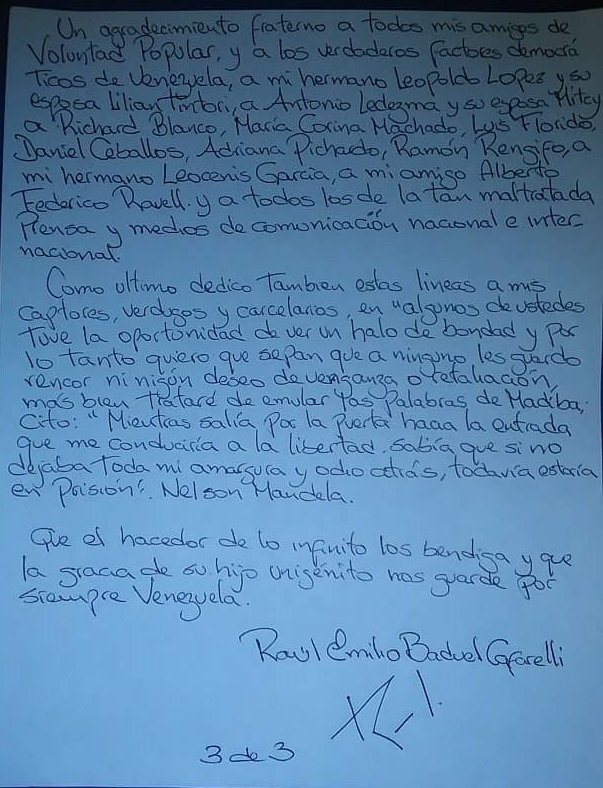 Carta de Raúl Emilio Baduel (3)