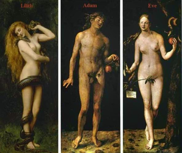 Lilith, Adán y eva