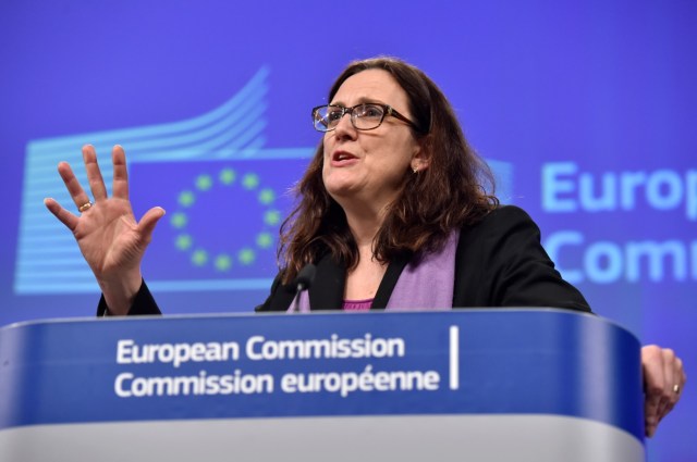 La comisaria europea de Comercio, Cecilia Malmström (Foto archivo)