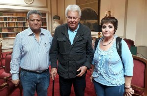 Dirigentes sindicales venezolanos se reúnen con el expresidente español Felipe González en Madrid