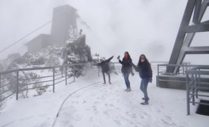 En el Pico Espejo de Mérida se adelantó la nevada (Fotos)
