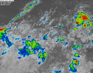 Onda tropical originará fuertes lluvias en el país entre martes y miércoles