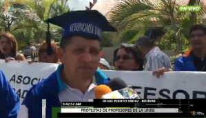 Protesta de los profesores de la Uneg: El gobierno está destruyendo la universidad venezolana #25Jun