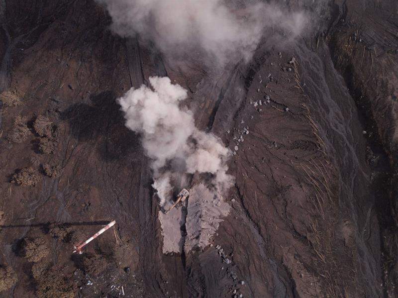 Las lluvias generan fuertes lahares en el Volcán de Fuego de Guatemala