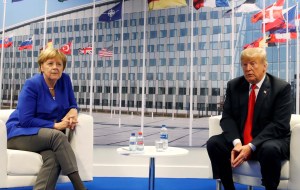 Trump asegura mantener muy buenas relaciones con Merkel