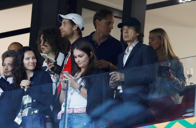 Mick Jagger estuvo presente en las semifinales de la Copa del Mundo