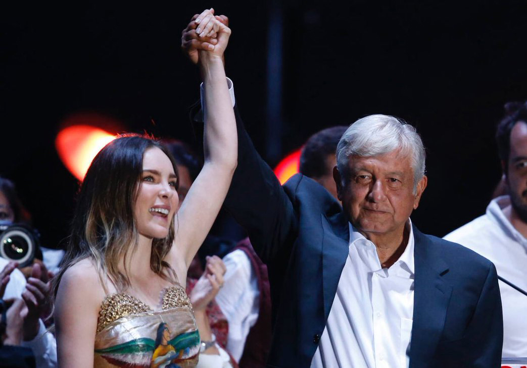 Belinda felicitó a López Obrador por su victoria en elecciones de México