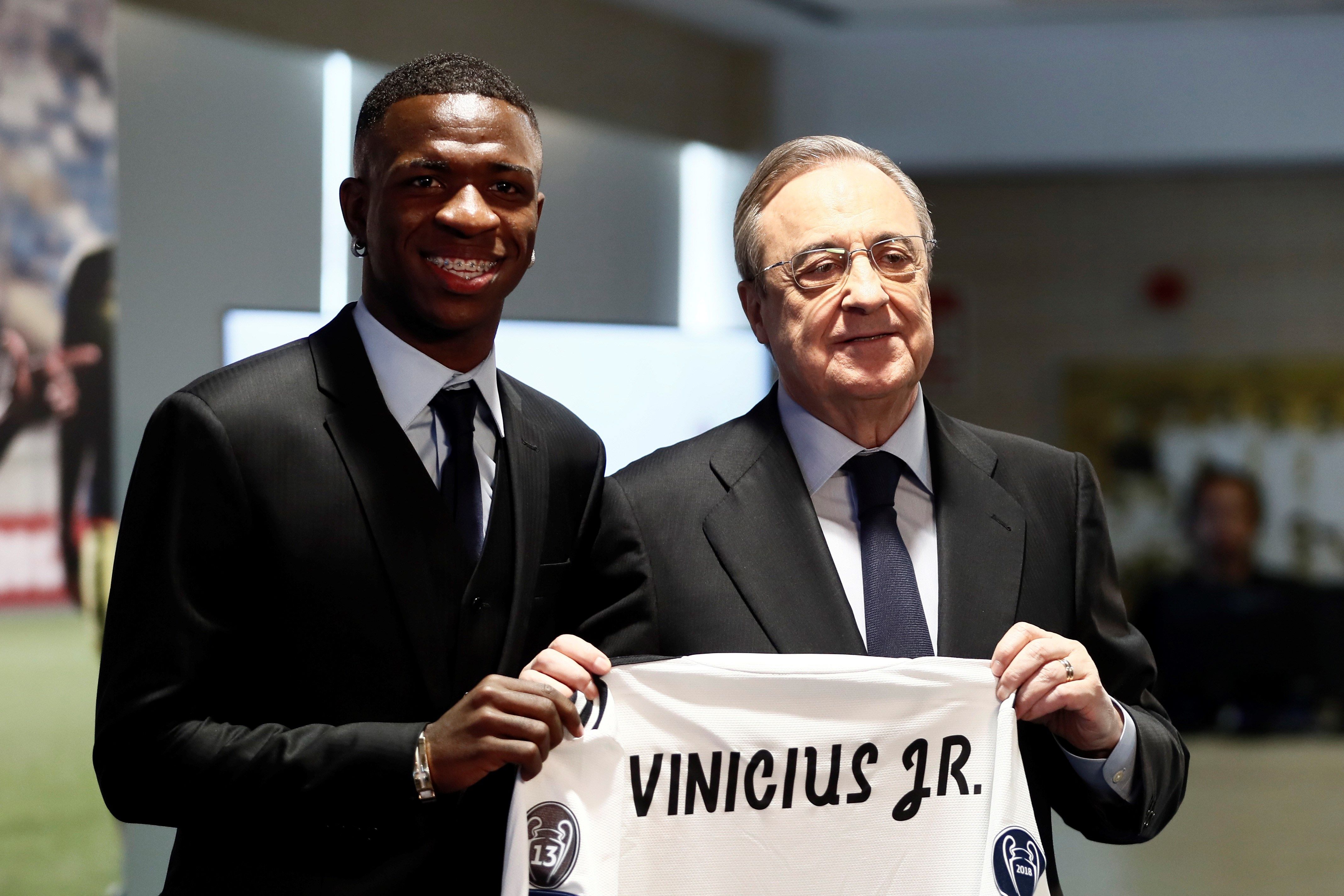 Real Madrid presenta a Vinicius Junior, la perla brasileña de 18 años