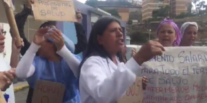 Trabajadores de la salud no se rinden: Exigen mejoras salariales desde el hospital Pérez Carreño #4Jul
