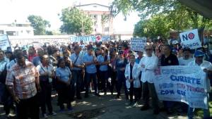 Trabajadores de la UDO-Sucre protestan para exigir sueldos dignos #18Jul (fotos)