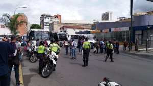 Protesta en Chacaíto por aumento del pasaje #2Jul