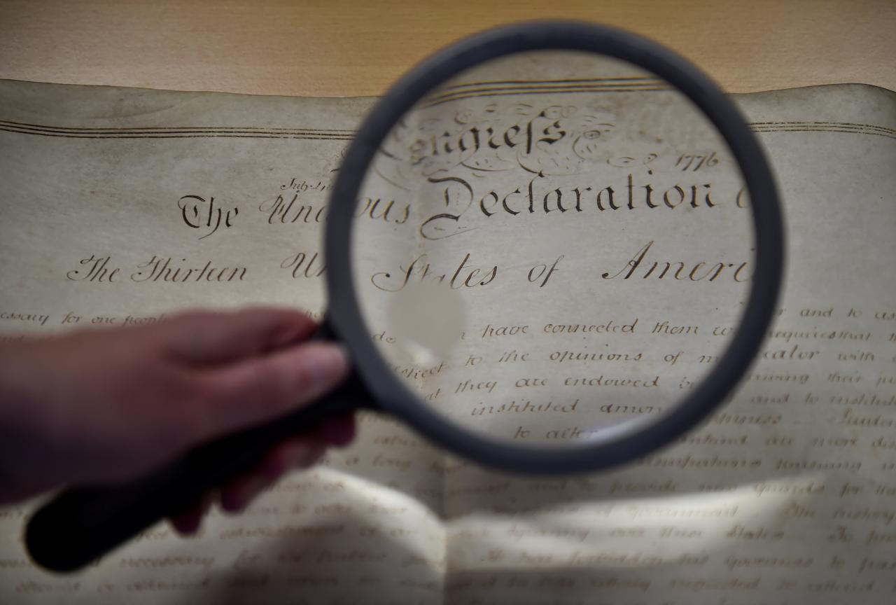 Hallan en Inglaterra valiosa copia de la Declaración de Independencia de Estados Unidos (fotos)