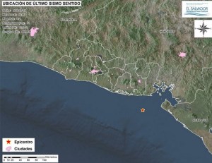 Sismo de magnitud 5,2 sacude parte de El Salvador
