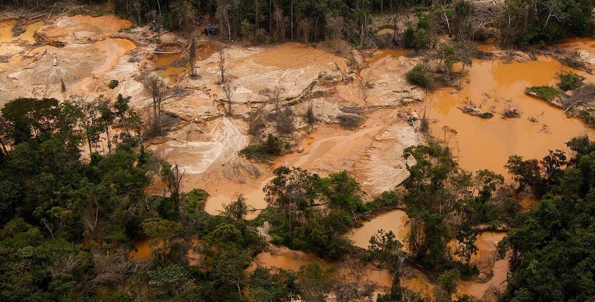 Fiebre del oro en Amazonas: 5.265 kilómetros cuadrados de bosque devastados en los últimos 15 años