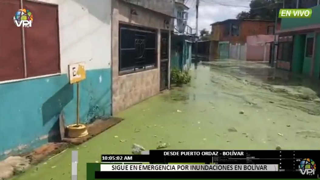 Zonas inundadas en Bolívar se contaminaron con aguas negras y basura (video)