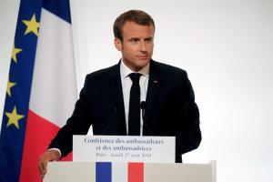 Macron insiste en que Europa ya no puede entregar su seguridad a Estados Unidos