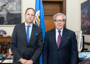 Almagro recibió al presidente del TSJ en el exilio para tratar aspectos institucionales de condena a Maduro
