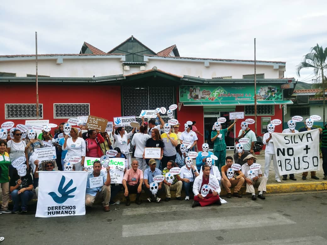 Médicos y enfermeros toman calles de  Aragua en la marcha nacional por la salud #16Ago (fotos)