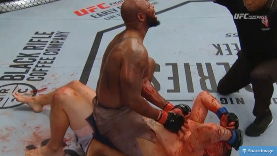 El KO más sangriento del año en la UFC: El ring quedó teñido de rojo (Video)