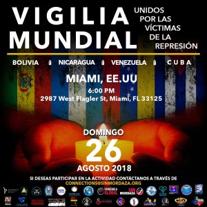 Más de 50 ciudades alzarán su voz en la Vigilia Mundial por las víctimas de Nicaragua, Venezuela, Cuba y Bolivia