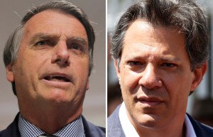 Presidenciales en Brasil: Bolsonaro lidera las preferencias. Pasaría junto a Haddad a la segunda vuelta (encuesta)