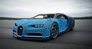 ¡Increíble! La obra maestra de Lego: Un Bugatti Chiron que se puede conducir (Fotos y video)