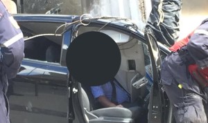 Murió conductor del carro aplastado por camión en El Rosal #18Sep