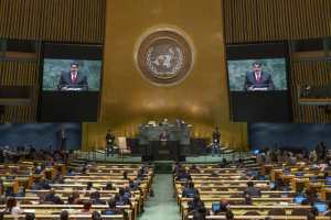 Maduro niega la diáspora venezolana en la ONU: Se ha fabricado por distintas vías una crisis migratoria