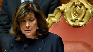 Presidenta del Senado italiano expresó su apoyo a la AN