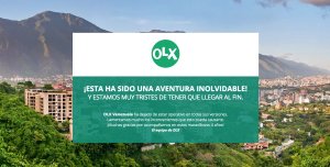 Otro que se va… OLX Venezuela anuncia el cierre de todas sus plataformas (Foto)