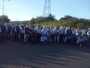 En Guayana, trabajadores de las empresas básicas protestan para exigir el contrato colectivo #3Sep (fotos)