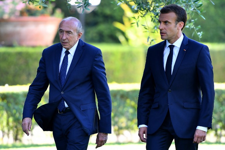 Presidente francés Macron rechaza la renuncia del ministro del Interior Gérard Collomb