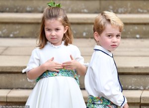 Las travesuras de George y Charlotte durante la boda de la princesa Eugenia (fotos)