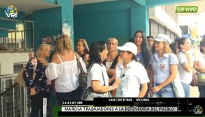 Gremios de la salud y educación en Táchira solicitan resguardo de los derechos a la Defensoría del Pueblo (video)