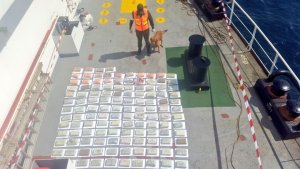 GNB incauta en Anzoátegui 147 kilogramos de cocaína en un buque con destino a Bélgica