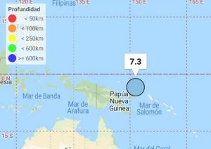 Levantan la alerta de tsunami por sismo de magnitud 7 en Papúa Nueva Guinea