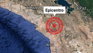 Un sismo de magnitud 4,7 se siente en la frontera de Perú con Chile