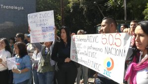 Trabajadores del Ivic protestan por cierre técnico de los laboratorios #23Oct (video)