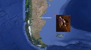 El lugar exacto donde encontraron al submarino argentino (Fotos)