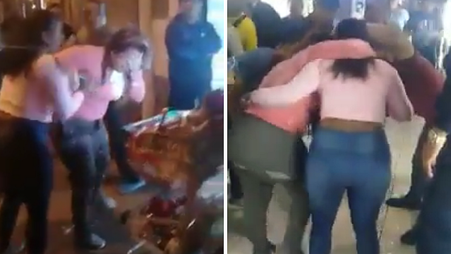 ¡Cegada por los celos! Peruana le arrojó thinner en el rostro a una venezolana por "robarle el marido" (VIDEO)
